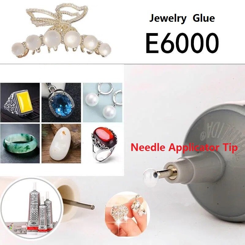 E6000 15/25/50/110ml serbaguna industri perekat Pakaian kristal perhiasan DIY lem cair tongkat perbaikan ponsel layar kaca