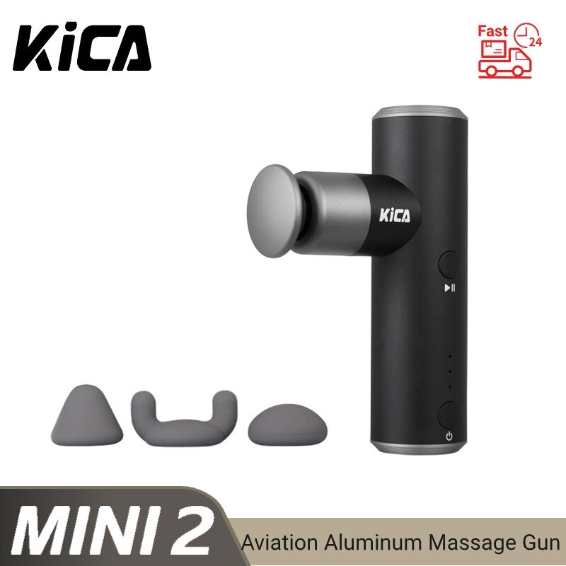 KICA Mini 2 pistol pijat elektrik, pistol otot profesional, pemijat frekuensi tinggi dalam untuk olahraga kebugaran