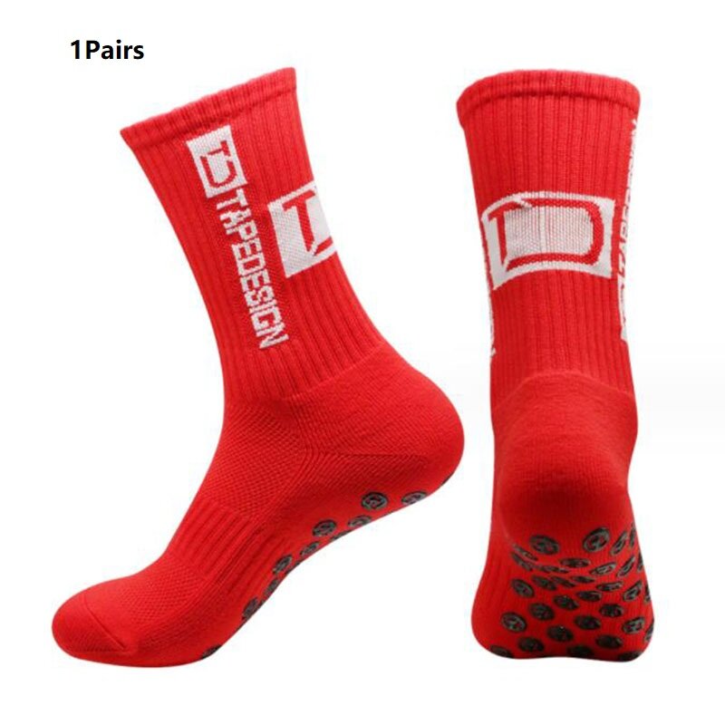 1 пара, Нескользящие футбольные носки для мужчин и женщин