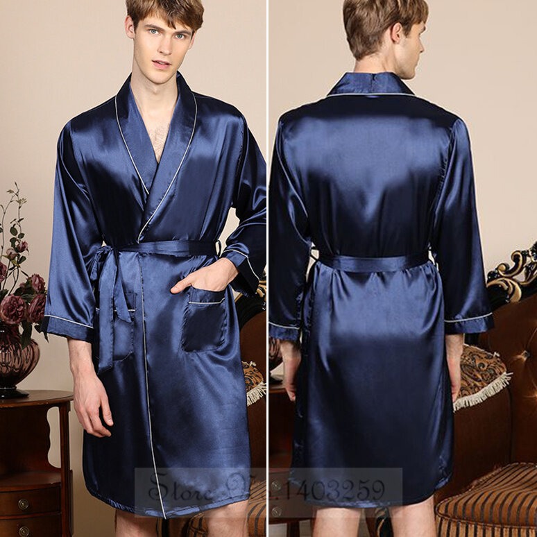 Flannel Dragon Crane Men Kimono Bathrobe Gown Casual Nightwear Winter Thick Warm Sleepwear Nightgown Plus Size Loose Homewear