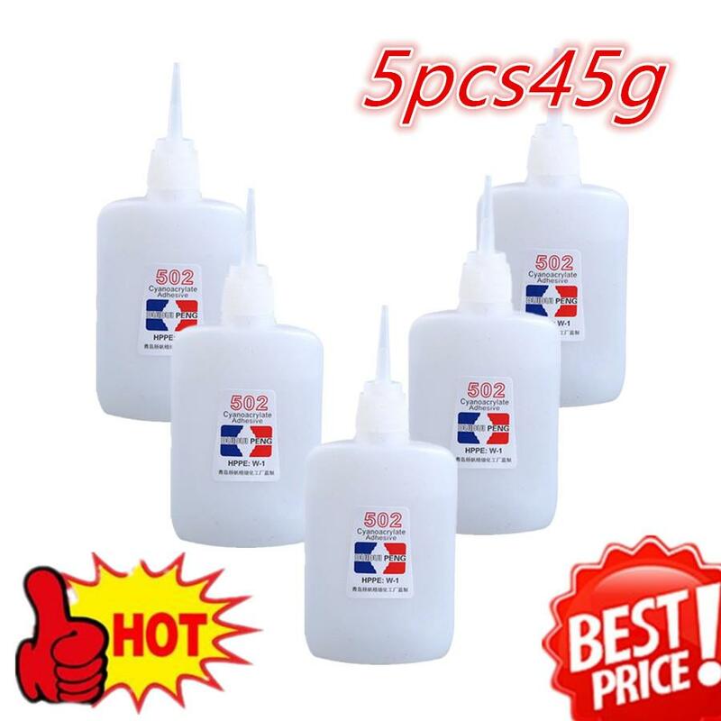502 Super Glue Instant Quick Dry Cyanoacrylate Strong Adhesive Quick Bond Leather Rubber Metal Office Supplies Fast Glue 1-5PC