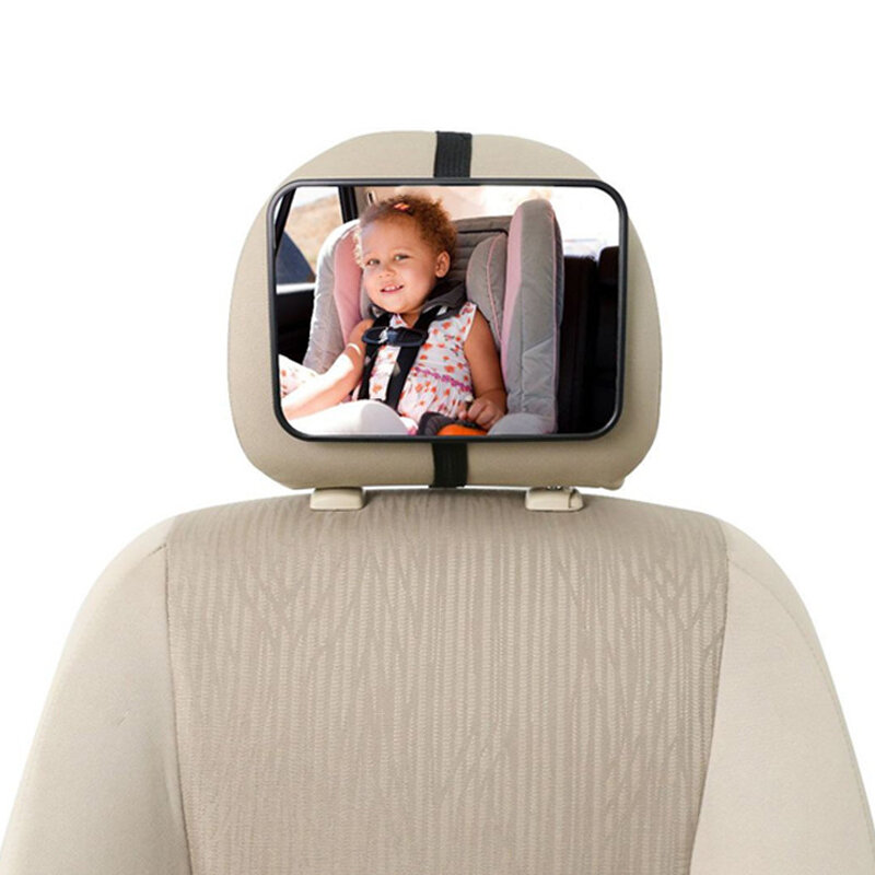 مرآة رؤية خلفية واسعة قابلة للتعديل للسيارة ، مرآة أمان للطفل والطفل ، شاشة مسند الرأس ، تصميم داخلي للسيارة ، جودة عالية