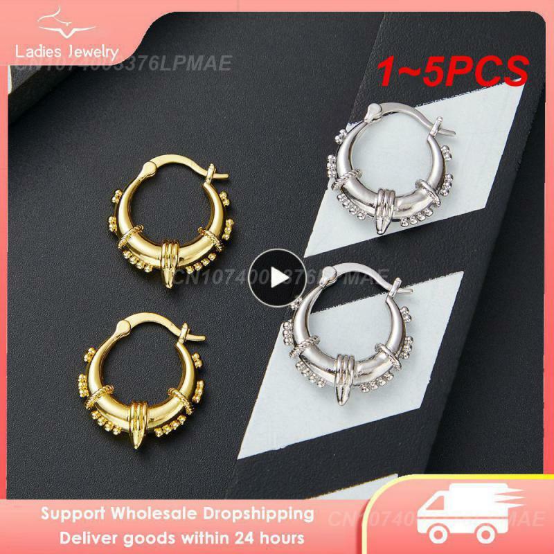 1~5PCS Earrings Copper Fashion Trends Simple Durable And Durable Comfortable To Wear Decorate Wild Punk Convenient To Carry
