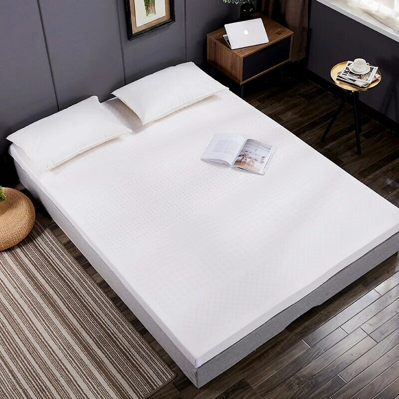 Colchón de látex 100% natural de Tailandia con funda, colchón puro de goma natural de 1,8 m, cama de 2,0 m, alfombrillas gruesas para el dormitorio del hogar