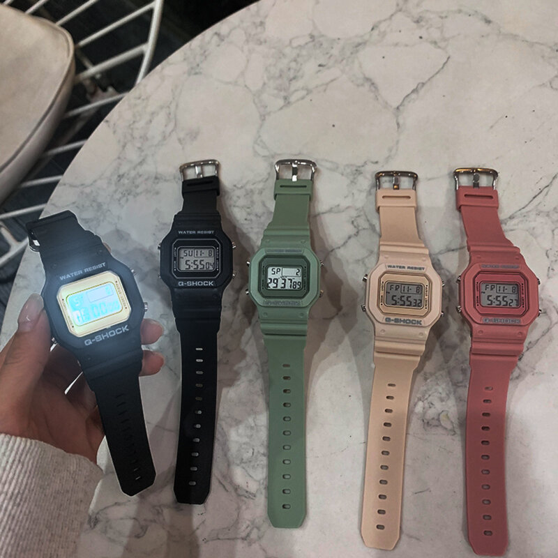Nieuwe Mode Transparante Elektronische Horloge Led Dames Horloge Sport Waterdicht Elektronische Horloge Candy Multicolor Student Gift