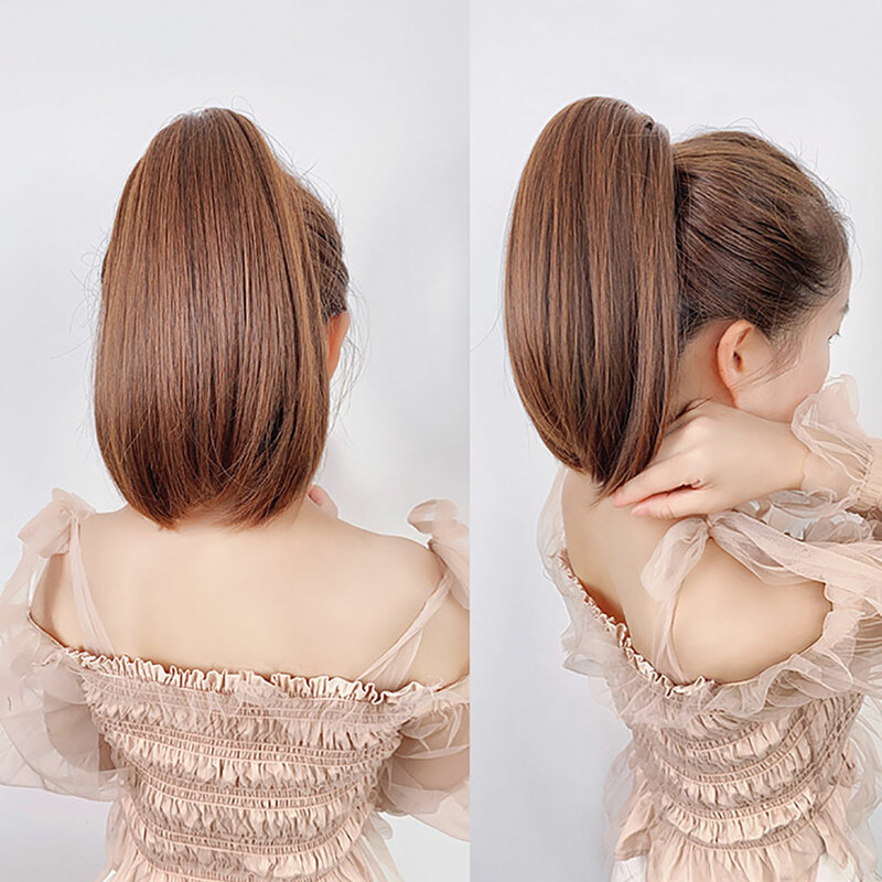 Женский парик для конского хвоста с микро-завитой внутренней пряжкой, короткий зажим для волос, имитация плетеной косы, ремешок для волос, высокий парик для конского хвоста