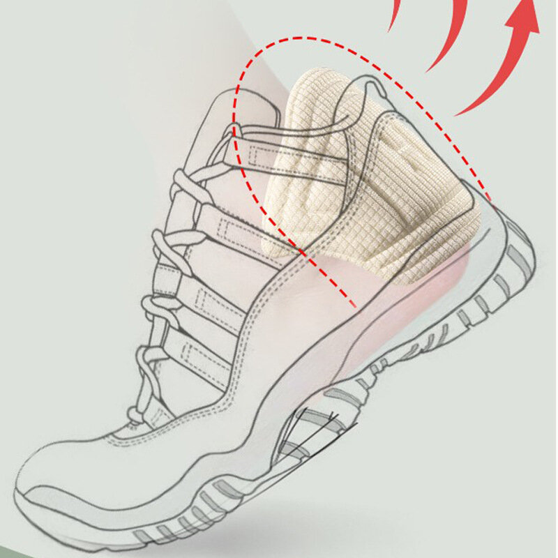 Capas protetoras resistentes ao desgaste, Adesivos traseiros, Adesivos auto-adesivos, Calcanhar dos sapatos, Alívio da dor, 2 pcs, 4 pcs