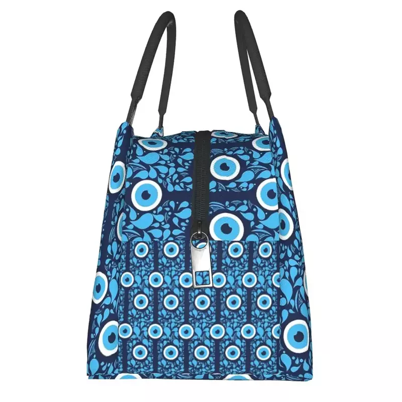 Evil Eye Lunch Bag Nazar Design Cute Lunch Box Picnic Portable Tote Food Bags Custom Cooler Bag