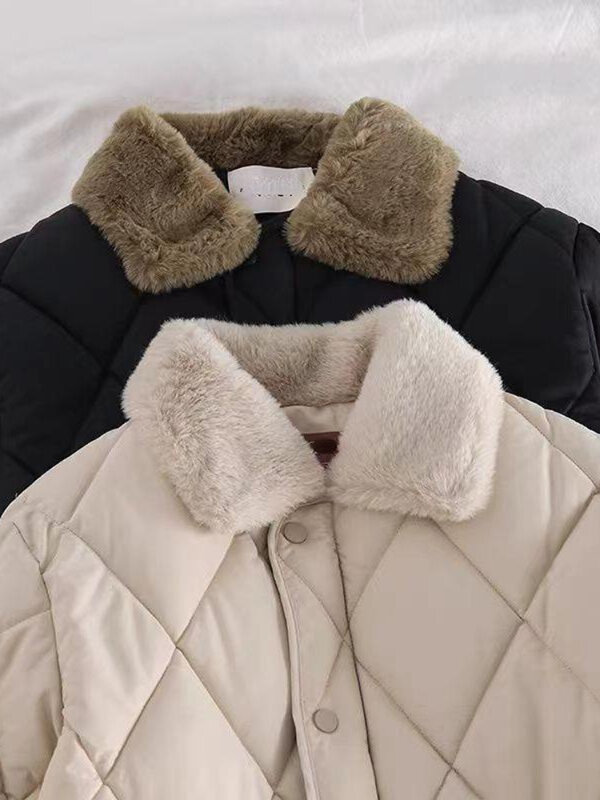 Abbigliamento donna piumino corto in cotone giacche cappotto inverno moda coreana per il tempo libero addensare caldo cotone imbottito capispalla top