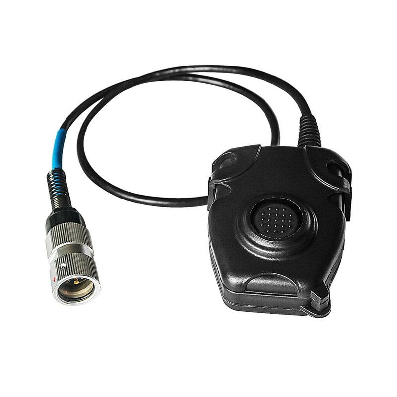 Adaptor Headset Taktis U94 Ptt Taktis 6-Pin Ptt untuk Taktis RRC 152 RRC 152A RRC 148 Walkie-talkie
