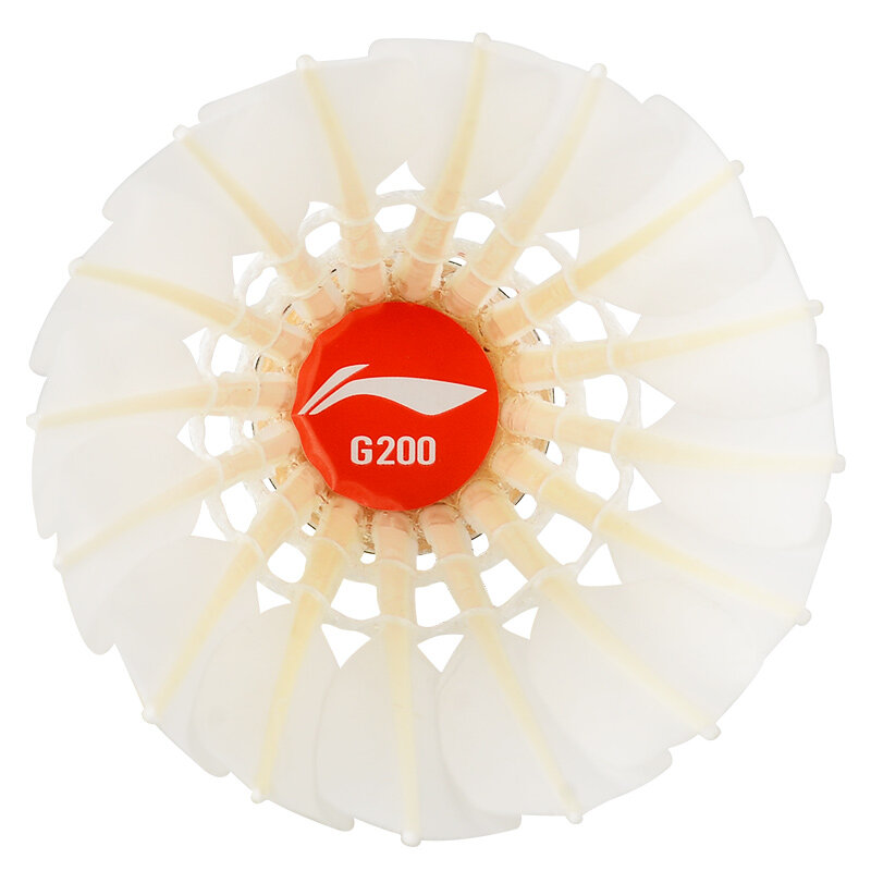 Li-Ning-Volants de badminton en plumes d'oie, vol stable et durable, G200 = A + 60 72 pièces = 6tubes