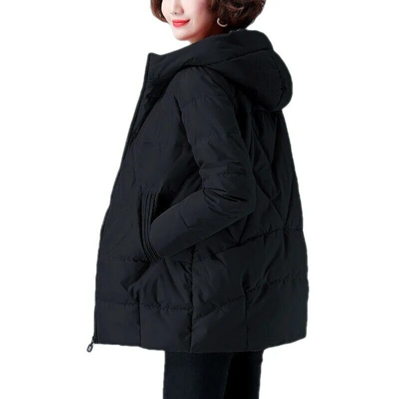 Women Winter Jacket Warm Parkas Female Thicken Coat 2022 Cotton Padded Parka Hooded Outwear Loose Women Snow Wear 4XL