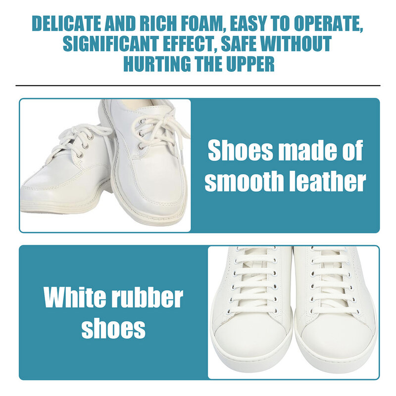 Jue-Fish 흰색 신발 청소 광택제, 얼룩 제거제, 청소 도구