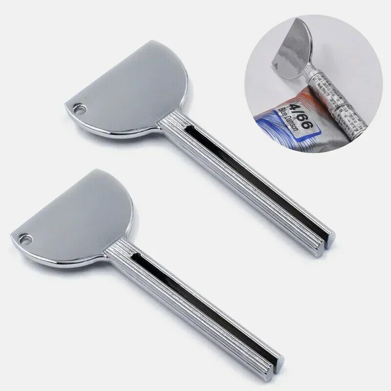 Выжималка для зубной пасты, металлический дозатор для зубной пасты, с цветной клавишей, аксессуар для ванной комнаты
