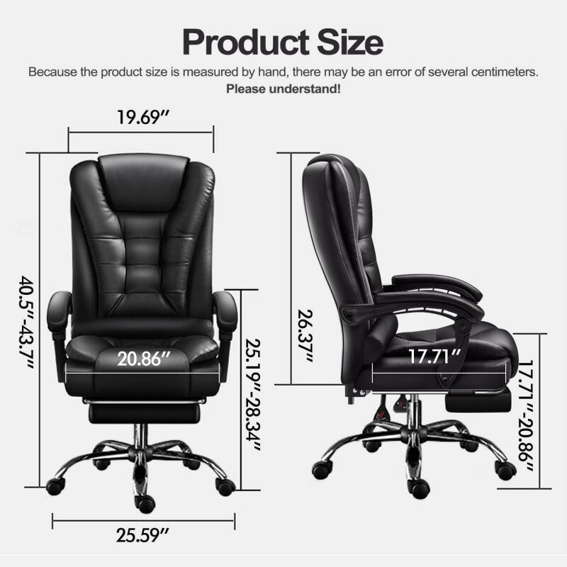 Kursi komputer rumah kantor besar dan meja tinggi dukungan Eksekutif tinggi ergonomis