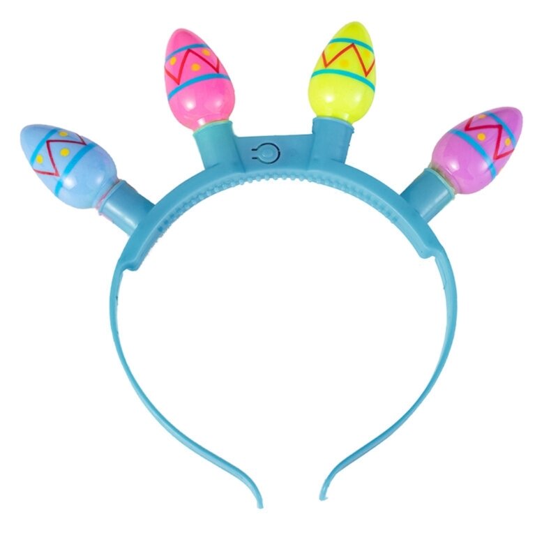Y166 Festival Headband Selamat Paskah Warna-warni Hairhoop Hiasan Kepala Pesta Anak-anak Dewasa