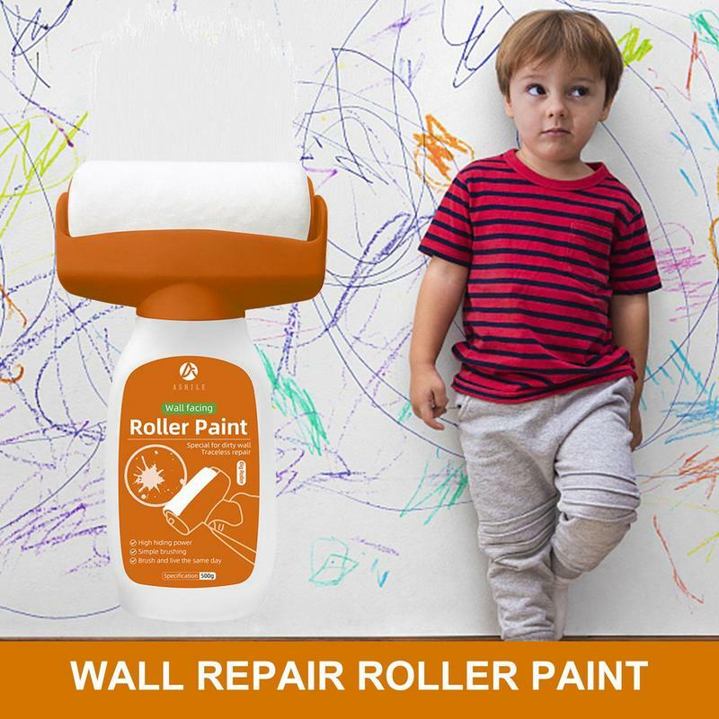 Wałek do naprawy ścian szybkoschnący rolka do naprawy małych ścian przenośna szczotka do farba do ścian 500g narzędzia do ulepszania spakowania ścian