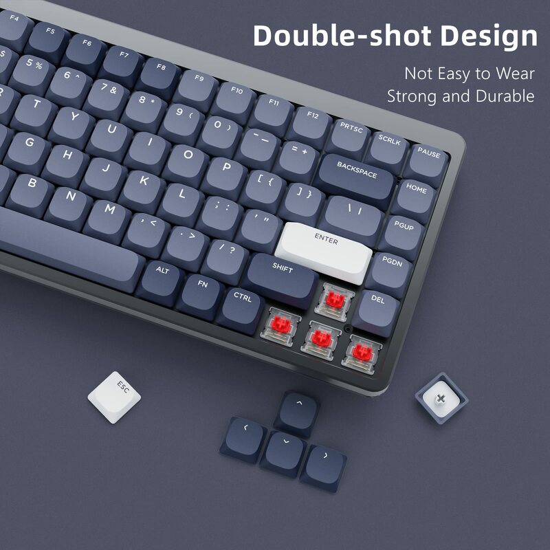 144 Tasten Low Profile Pbt Keycaps benutzer definierte Double Shot Slim MX Keycaps für Gateron Cherry MX mechanische Schalter Gaming-Tastaturen