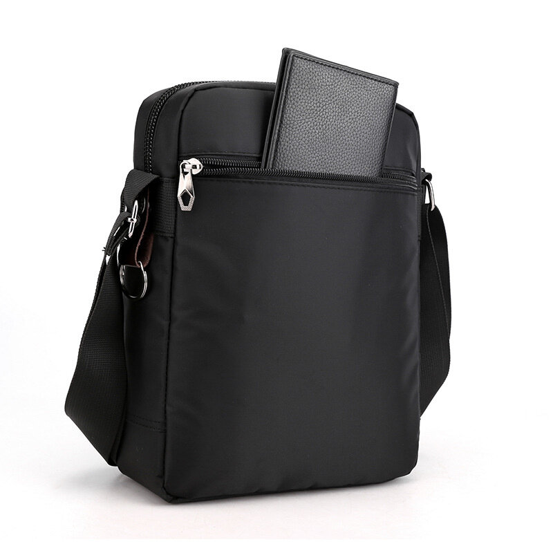 Haoshuai new men's Nylon Single Shoulder Messenger Bag Large Capacity leisure backpack briefcase