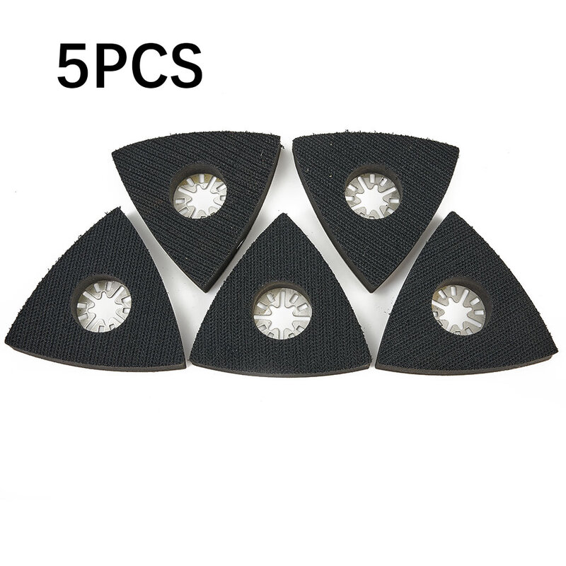 5pcs Triangular Sanding Pads For Oscillating Power Multi Tool Saw Blade Wood Polished Sand Paper For Wall Grinding Sanding Disc