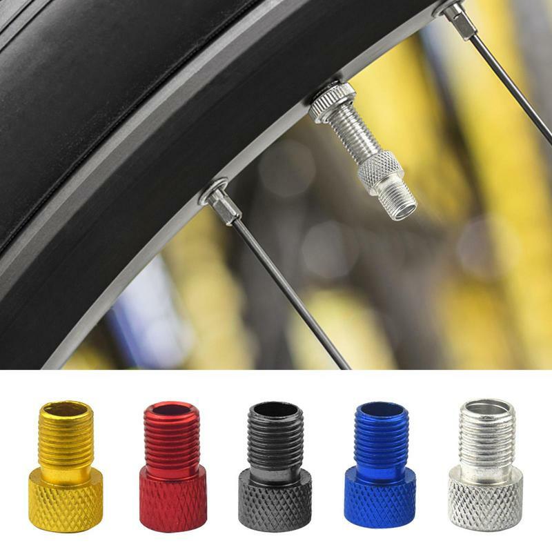 Tire Hat To Schrader Valve Adapter Bike Tire Valve Converter Tool Caps Inner Tube Nozzle Conversion For Mountain Folding Bicycle