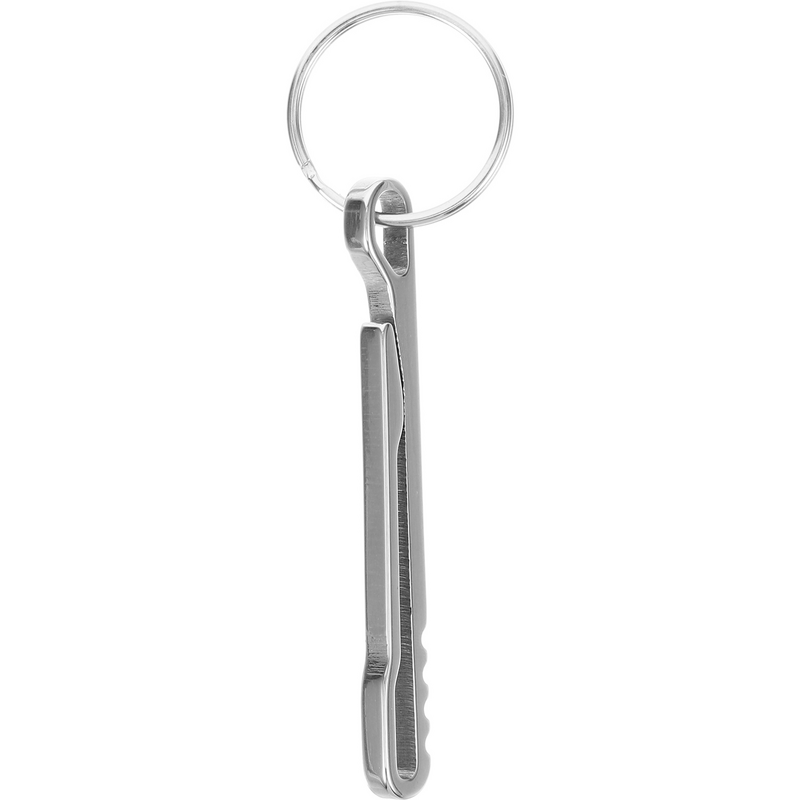 Stainless Steel Sidewinder Belt Clip Office Paper Clips Key Ring Bill Fixing Chain