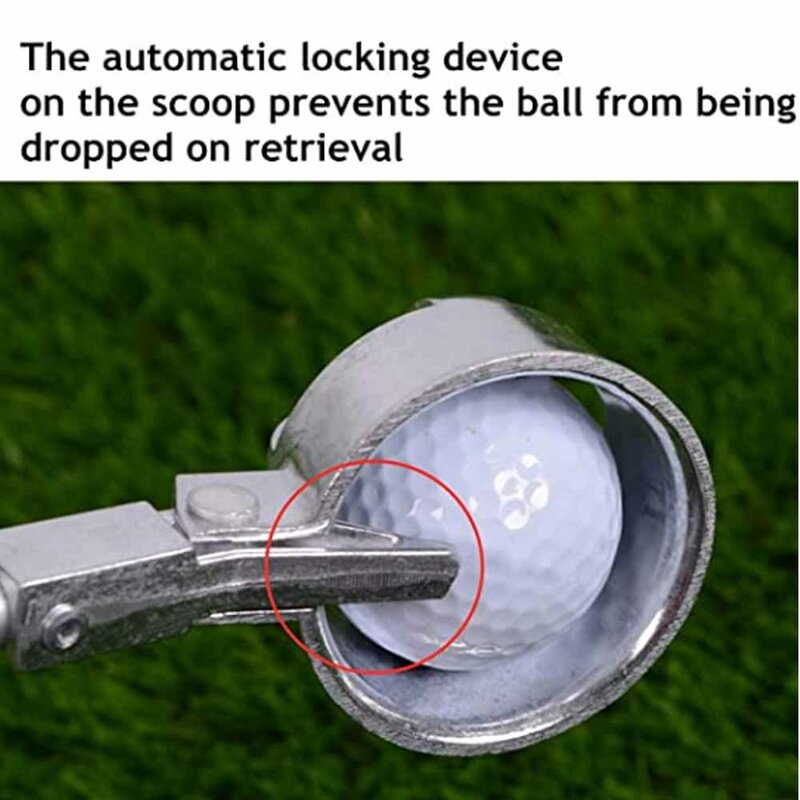 Retractable กอล์ฟ Picker อลูมิเนียม Golf Ball Retriever Grabber Telescopic ขยาย Golf Ball Retriever สำหรับน้ำ
