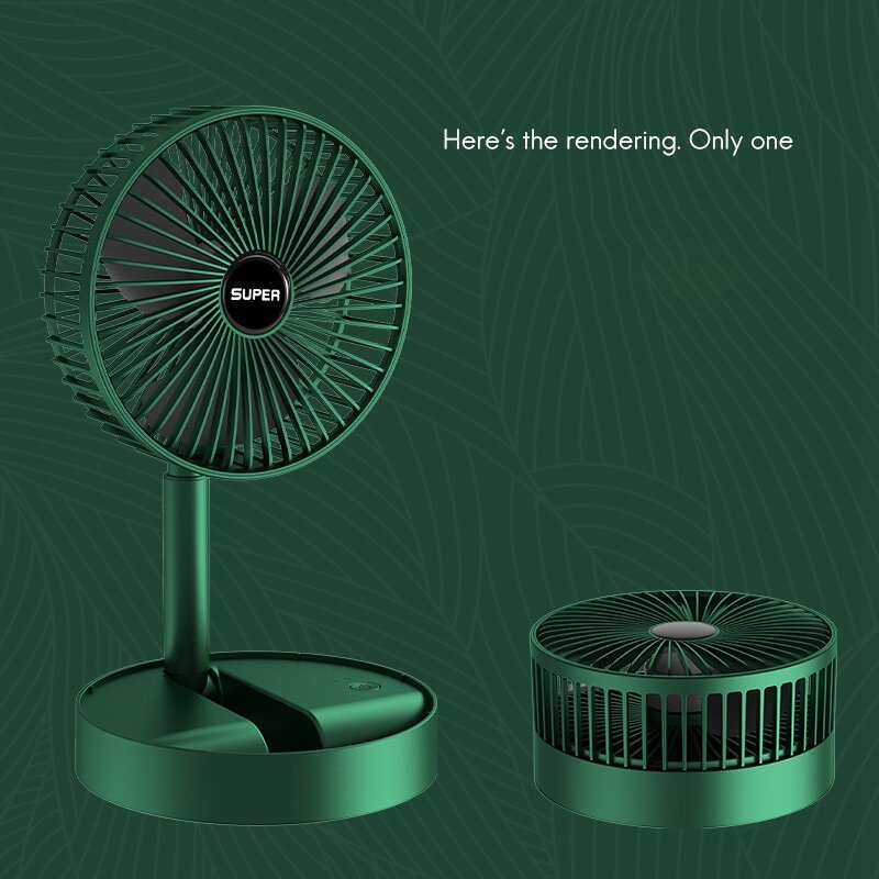 Ventilatore da tavolo comodo Mini ventilatore elettrico pieghevole ventilatore da regalo per la casa all'aperto USB