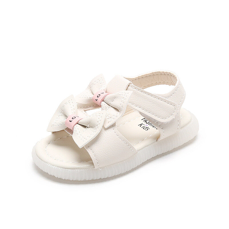 Sandali per bambini in stile coreano estivo Kawaii Bowtie Girls Toddler Shoes suola morbida antiscivolo Infant Baby 1 anno scarpe primi camminatori
