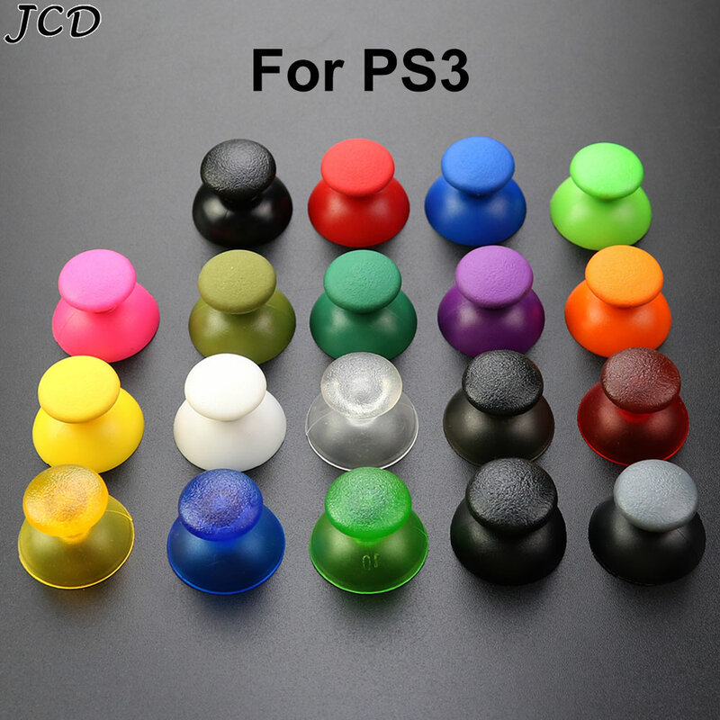 JCD 1pcs  Replacement 3D Analog Joystick Thumbstick Thumb Grip Cover For PS3 Controller Mushroom Caps