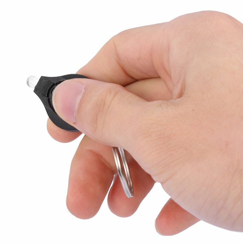 Mini Keychain ไฟฉายแบบพกพาบีบ LED Light Micro ไฟฉายกลางแจ้ง Camping ฉุกเฉิน Key แหวนไฟ