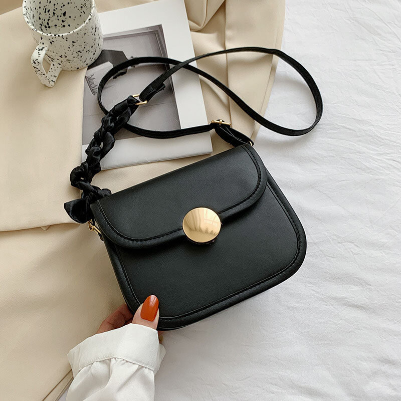 레트로 여성용 서양식 숄더백, 핸드백 한국판 쇼핑백, 작은 사각형 가방, 패셔너블하고 심플한 크로스바디