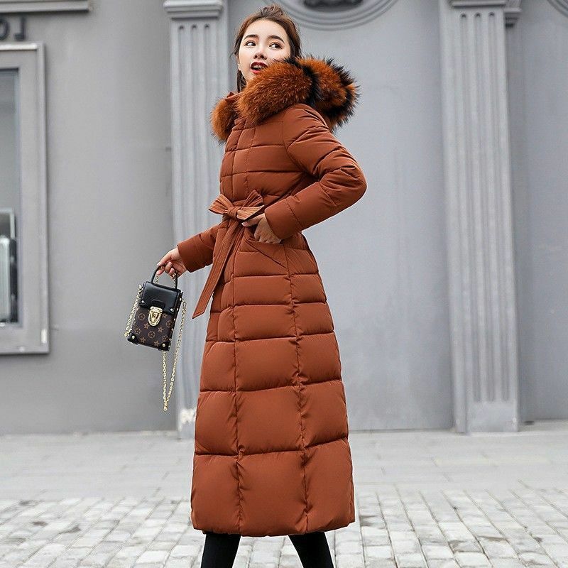 Женское длинное пальто с капюшоном, коричневое или черное теплое толстое пальто большого размера в винтажном стиле, парка для осени и зимы, 2023
