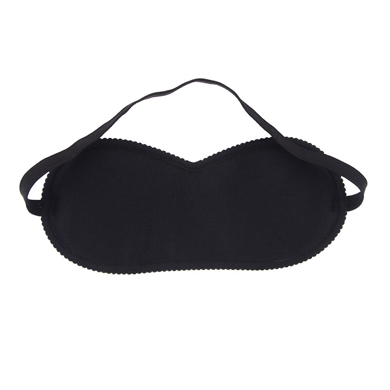 1 Stück Polyester Baumwolle schwarz Schlaf Augen maske gefüllt Sonnenschutz Reise Schlaf Entspannung Hilfe Jalousien Augen