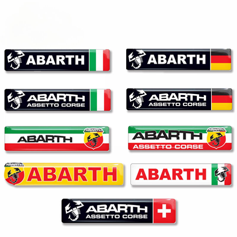 Abarth 사인 크리에이티브 자동차 스티커, DIY 비닐 자동차 랩, 방수 스크래치 방지 캠퍼 데칼, JDM용