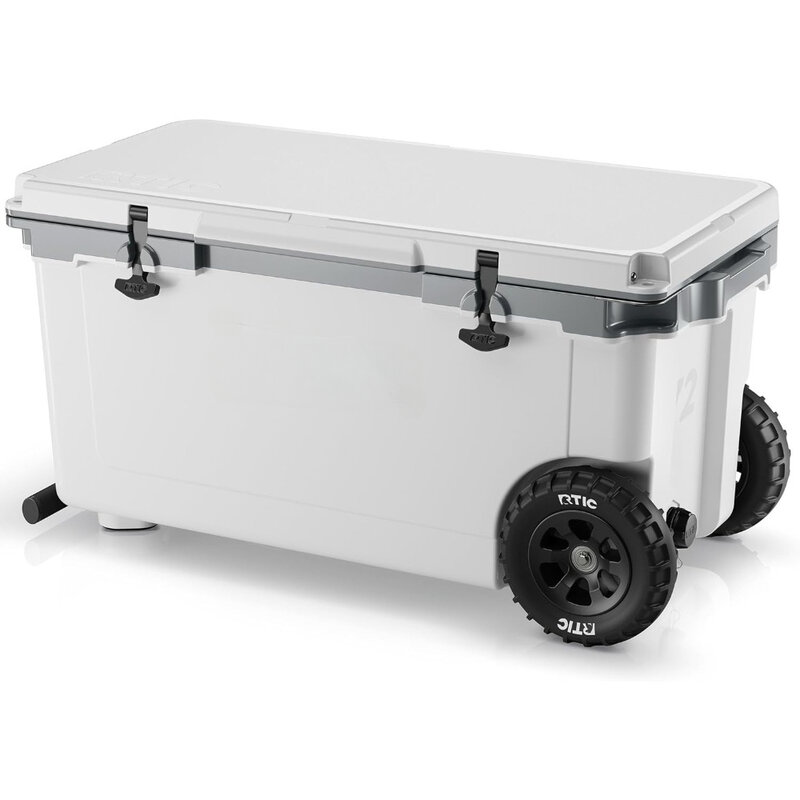 Wheeled Cooler,72 Qt Ultra-Light Hard Insulated Portable Ice Chest Box for Beach,Drink,Beverage,Camping, Fishing, Boat,Coolers