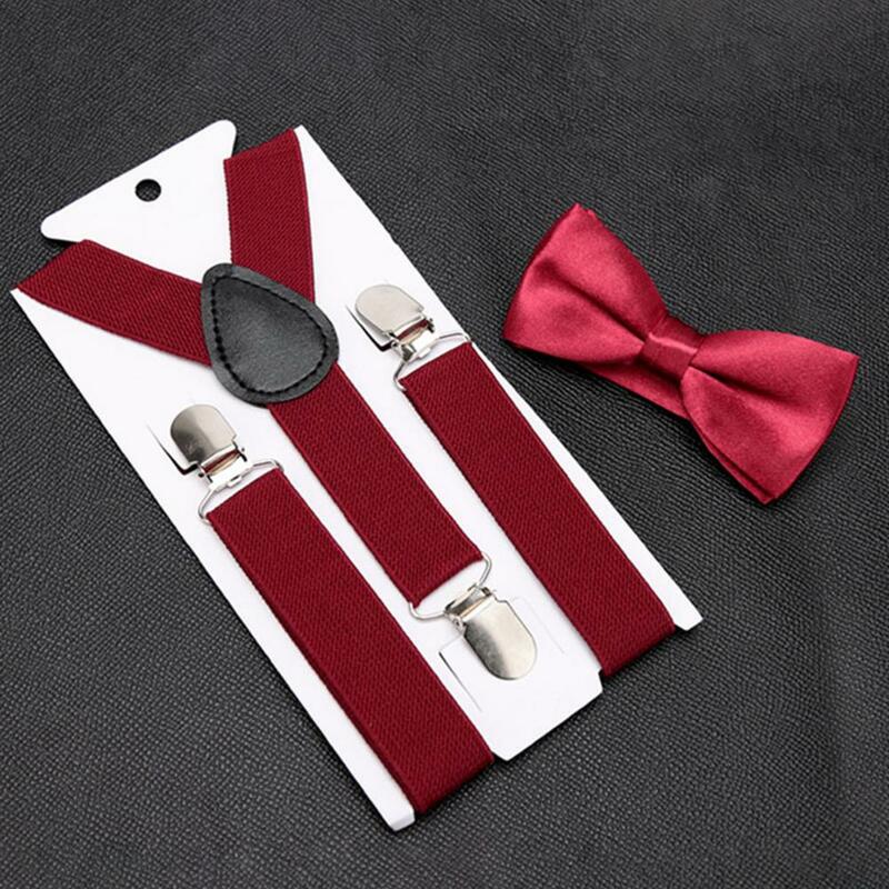 شريط مطاطي مع ربطة عنق مدمجة ، حمالة قابلة للتعديل للأداء ، ربطة عنق متعددة الاستخدامات للأطفال