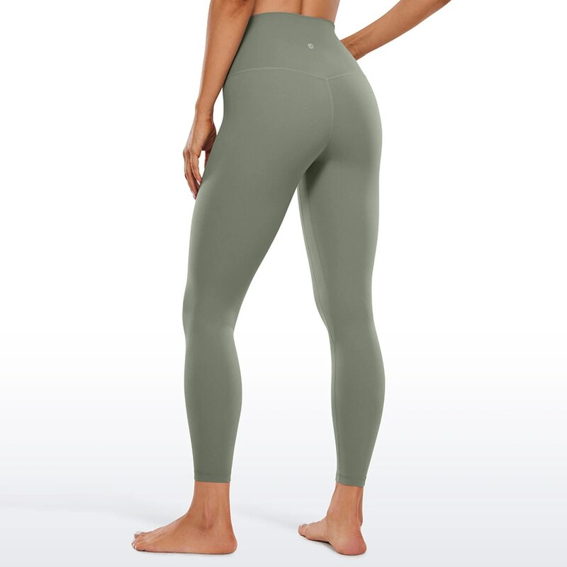 CRZ Legging YOGA wanita, celana Yoga pinggang tinggi kupu-kupu 25 inci-kupu-kupu lembut nyaman atletik Gym celana olahraga