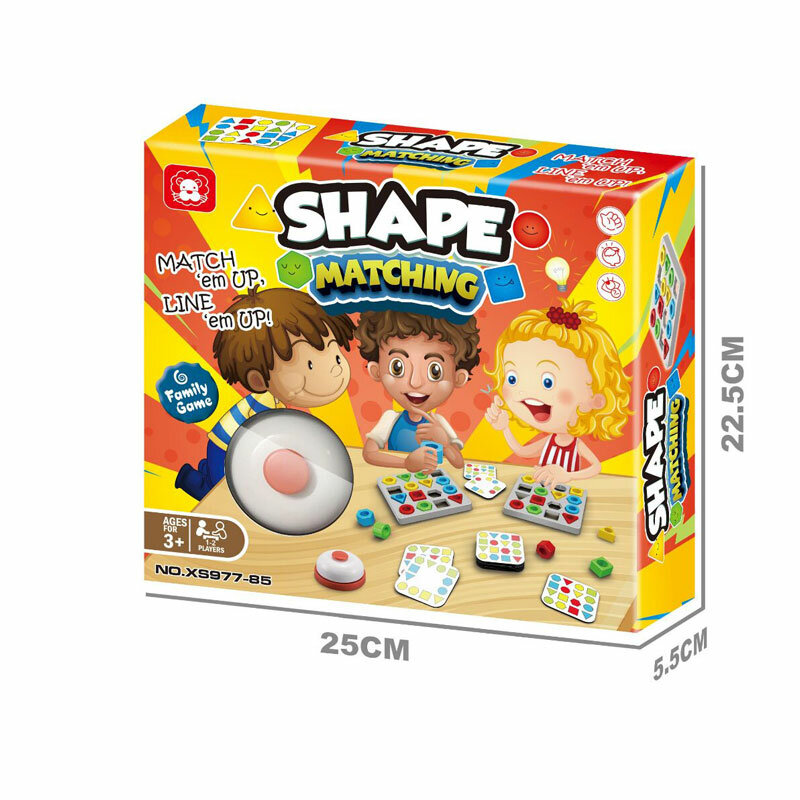 Educational Recognize Shape Matching Game Color Sensory Toy For 3+ Kids
