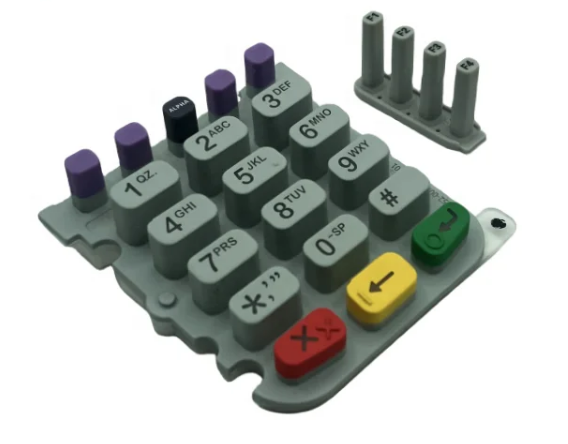 Силиконовая клавиатура для Verifone VX520 POS-терминала 252-001-01, запасная резиновая клавиатура