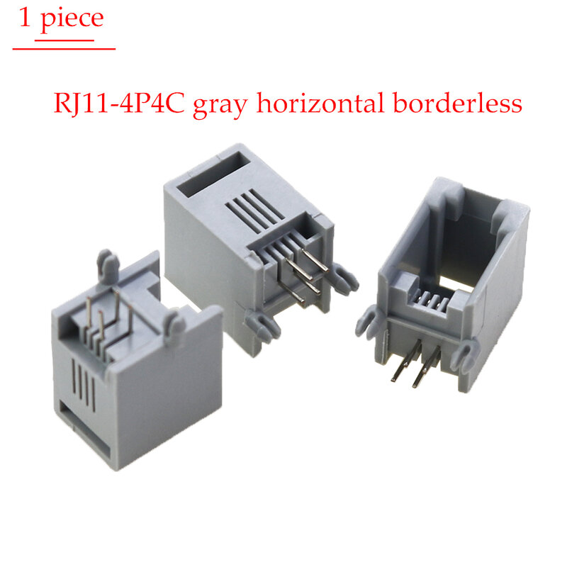 Conector de teléfono RJ45, RJ12, RJ11, 95001, 4P4C, 6P2C, 6P4C, 6P6C, 8P8C, conector hembra, Internet de ordenador, PCB, 1 unidad