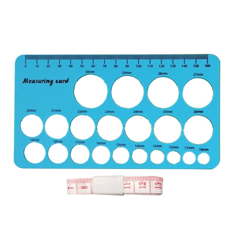 Breast Flange Measurement Tool Nipple Shield-Ruler Silicone Nipple Sizing Ruler with 21 Size Diameter