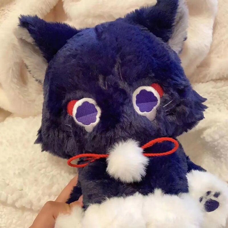 Efekt Scaramouche Cosplay miękki wędrowiec kostium kota 22cm bawełniany Faruzan dla dzieci Cartoon wakacyjny zabawki urodzinowe