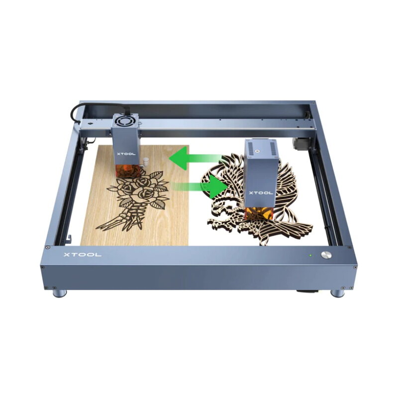 Xtool d1 pro gravador do laser, 40w + 10w, máquina de corte portátil, ferramentas de corte, cortador