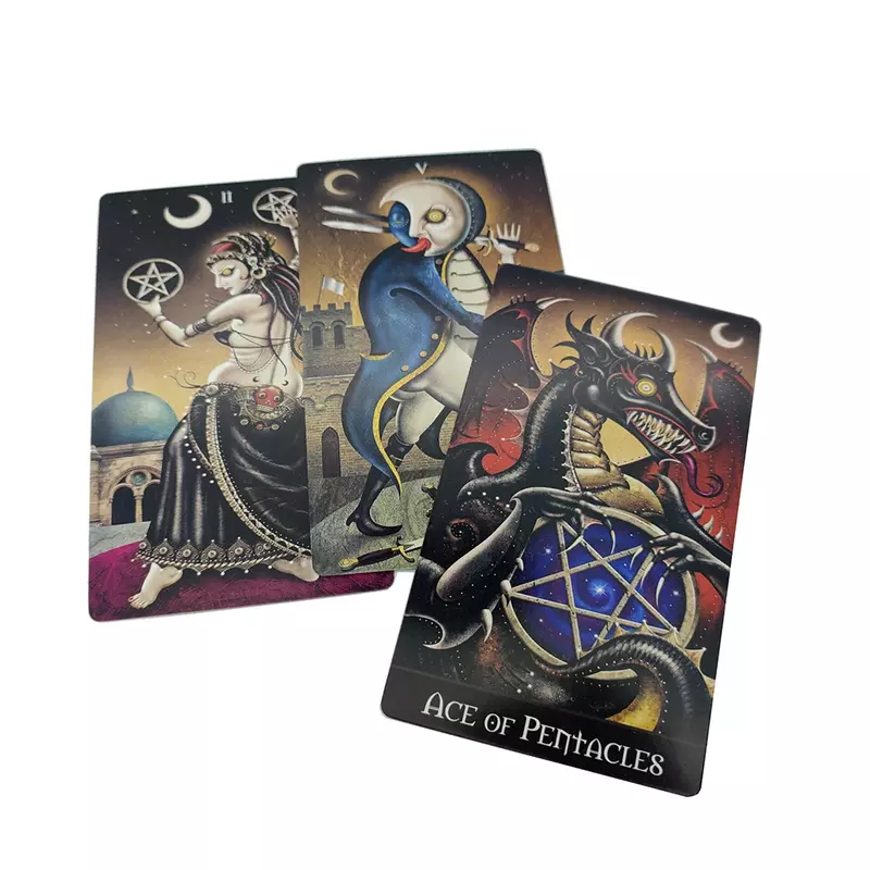 Cartes de Tarot de conception personnalisée, édition sans bordure avec guide, 78 cartes uniques
