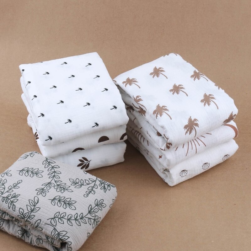Новый дизайн, детское одеяло из хлопчатобумажной Марли, необычное ФЛУОРЕСЦЕНТНОЕ одеяло, пеленка, детское быстросохнущее банное полотенце