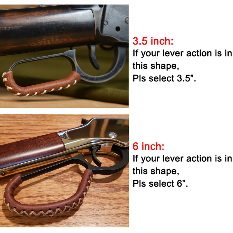 Envoltório de alavanca de couro genuíno para rifles de ação de alavanca/marlin/henry/winchester