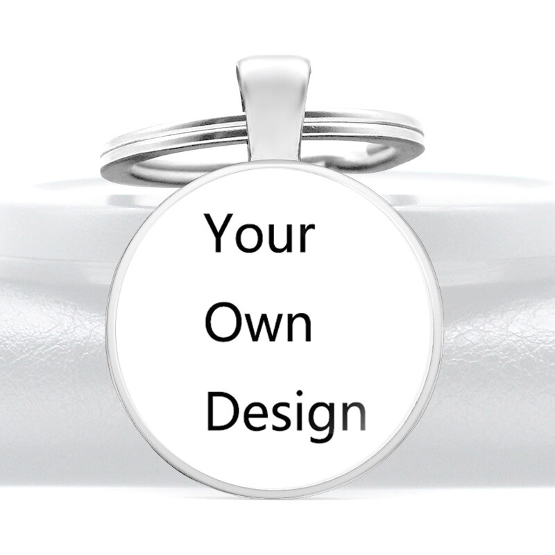 Personalized Custom Metal Pendant Key Chain，Fashion Men Women DIY Your Own Design Key Ring ,Photo Custom Jewelry Gifts Keychains