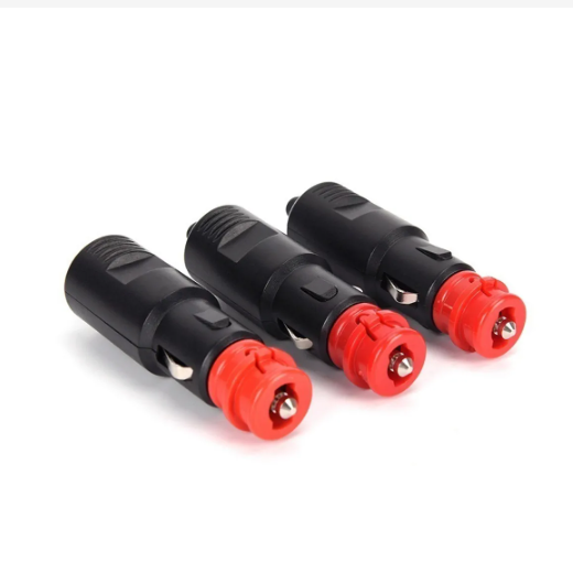 Car cigarette Lighter Socket Male Plug Adapter Power Connection 12-24V With Fuse 8A