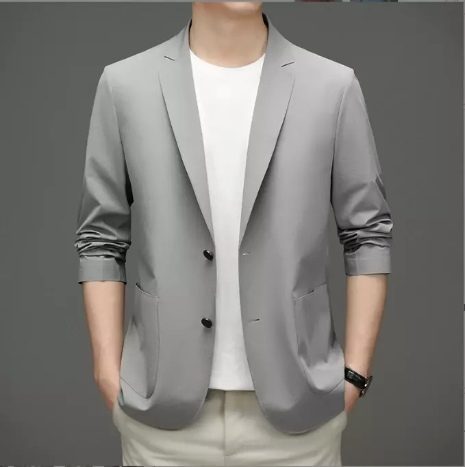 Thin Ice Silk Coat Business Suit Men's